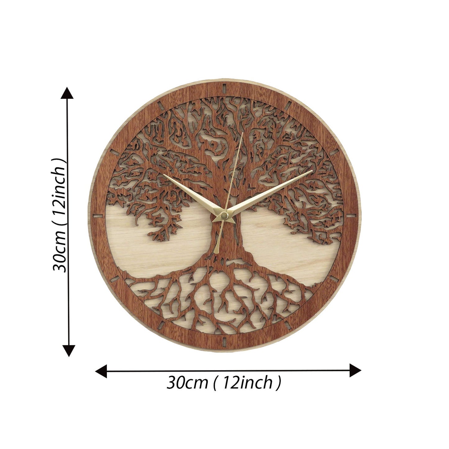 DESIGNER TREE WOODEN WALL CLOCK