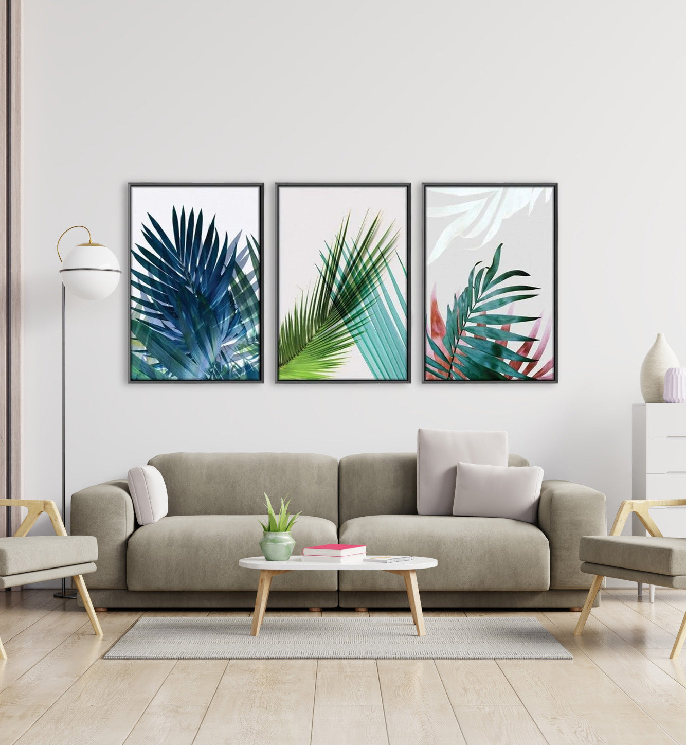 Exotic Leaves Canvas Wall Painting