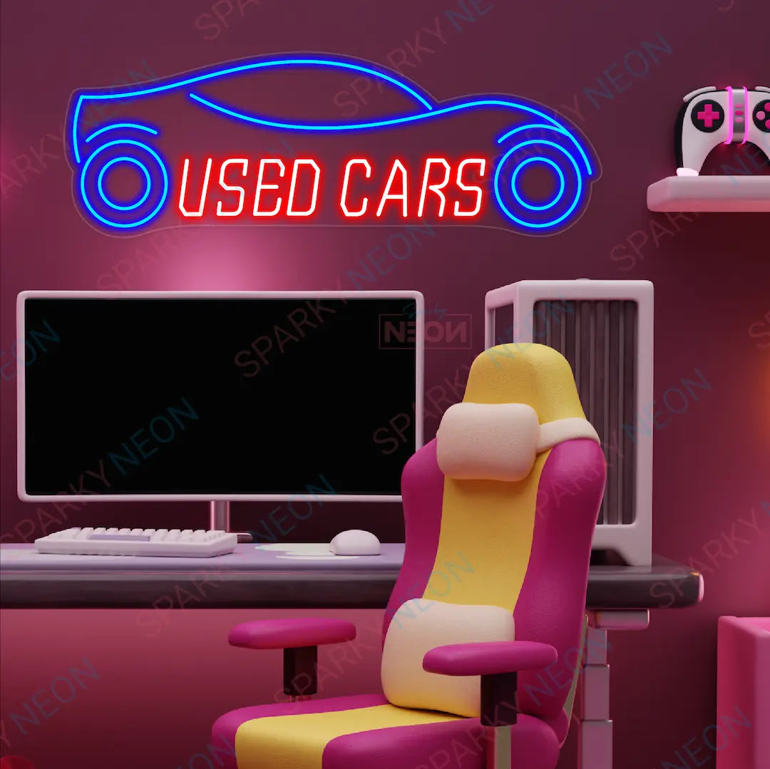 Used Cars Neon Light Signs