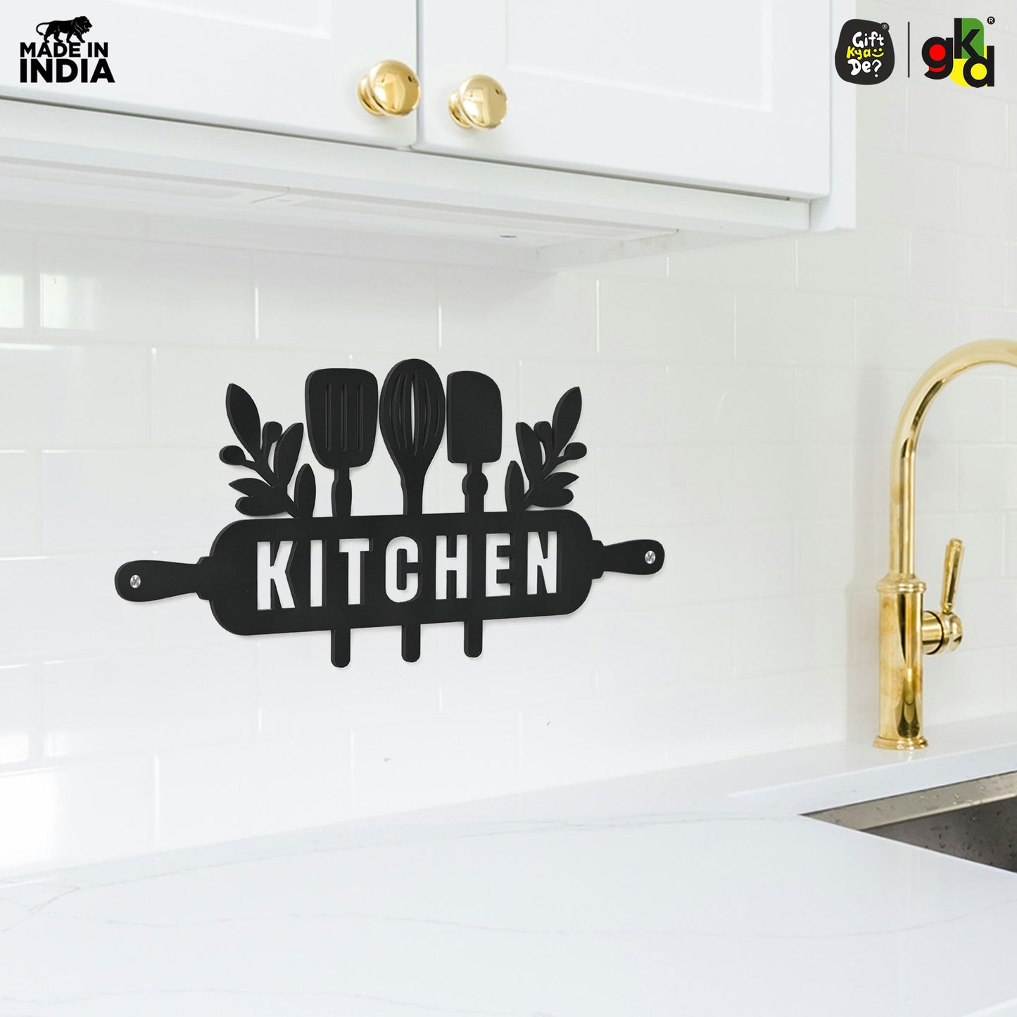 Welcome, Coffee & Kitchen Theme Wall Art | Wood Wall Hanging for Home Décor, Cafe Decor