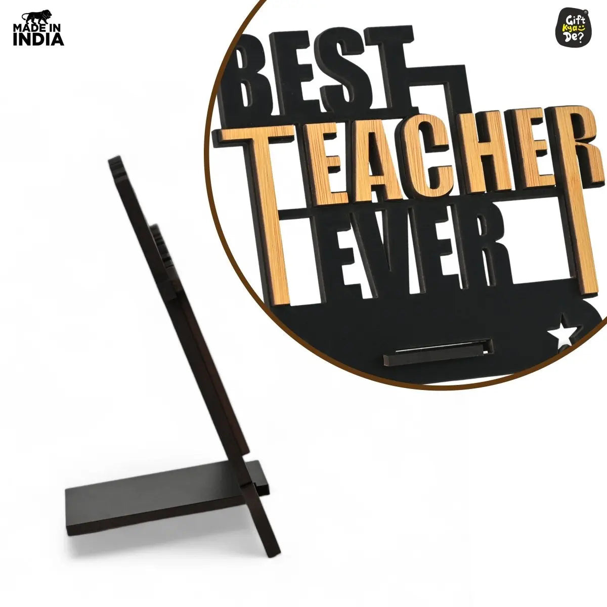 Teacher Day Wooden Decorative Table Top | Unique Teacher's Gift | Farewell Gifts