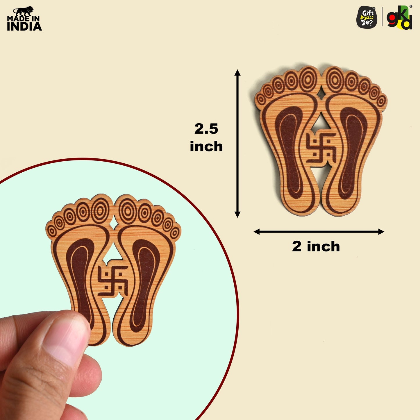Devi Charan Paduka (Pack of 9) | Diwali Gifts