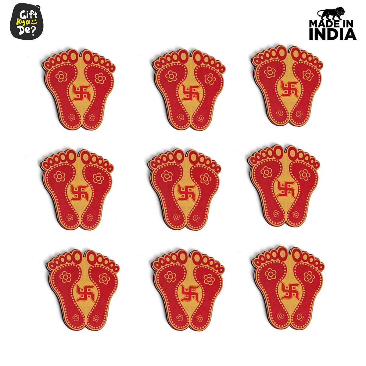 Devi Charan Paduka (Pack of 9) | Diwali Gifts