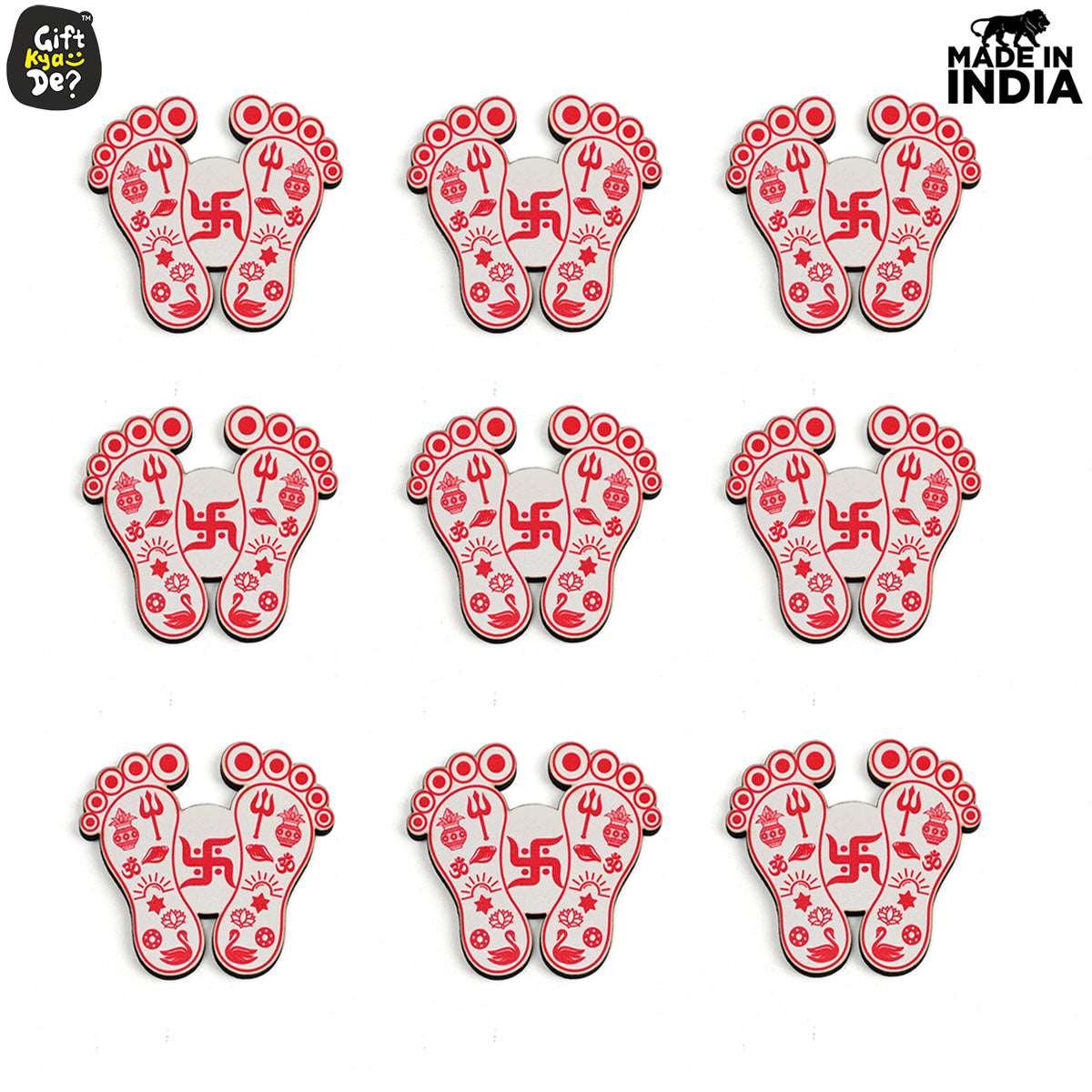 Devi Charan Paduka (Pack of 9) | Diwali Gifts
