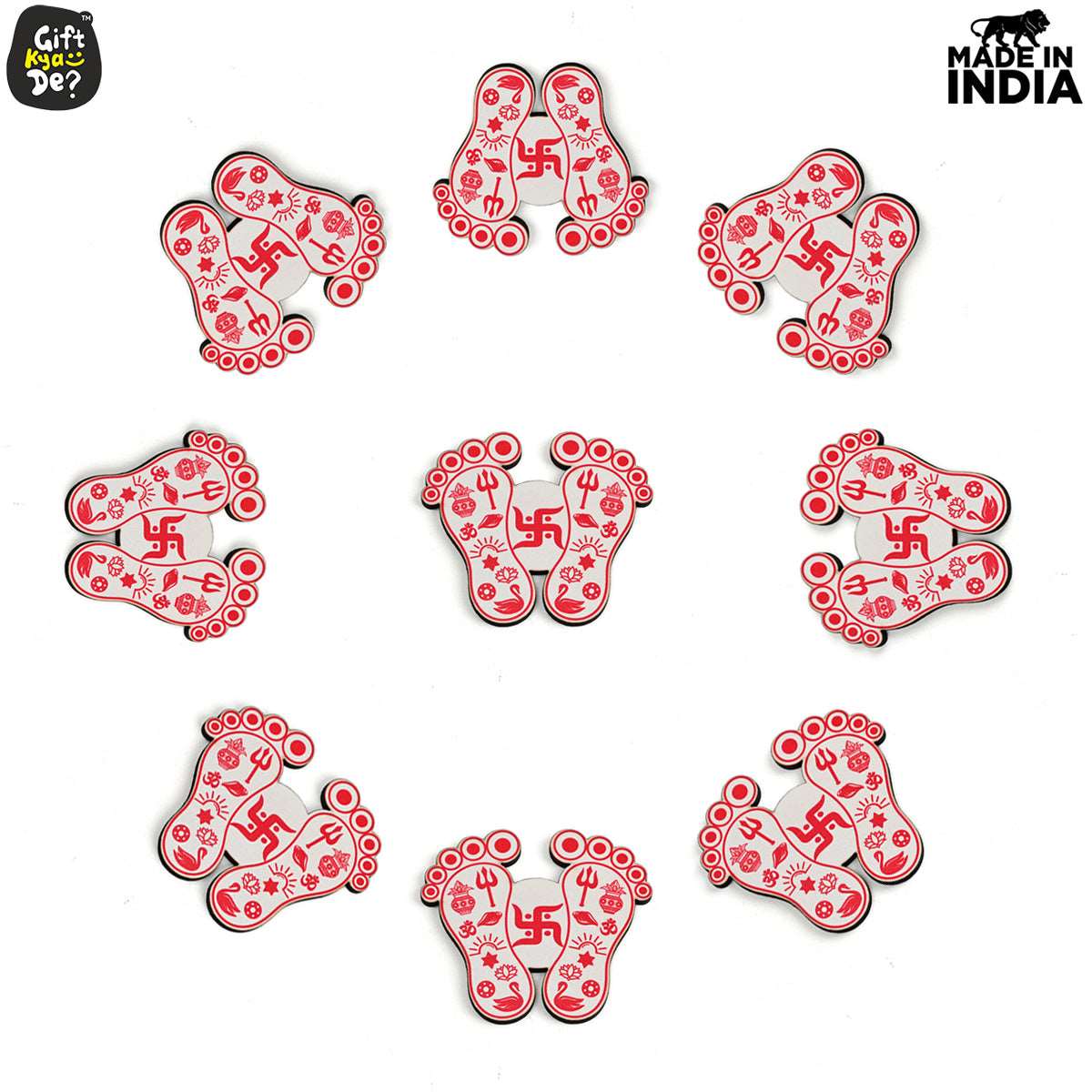 Devi Charan Paduka (Pack of 9) | Diwali Gifts