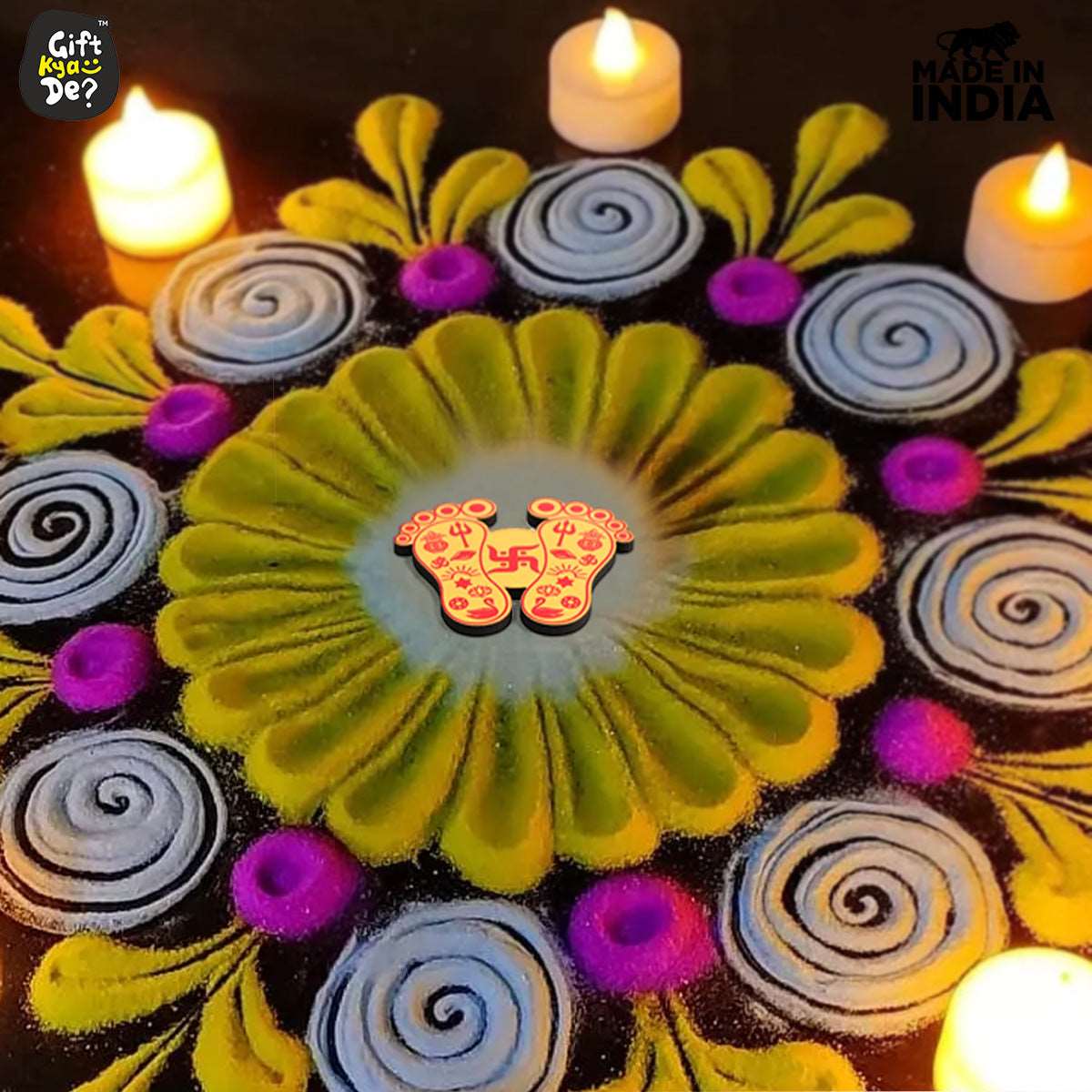 Devi Charan Paduka (Pack of 9) | Diwali Gifts