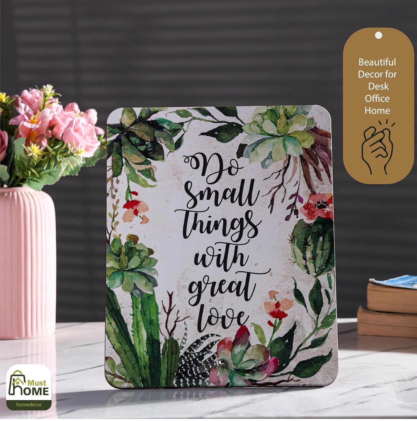 MustHome Inspirational Quote Wall Art|Office Decor|