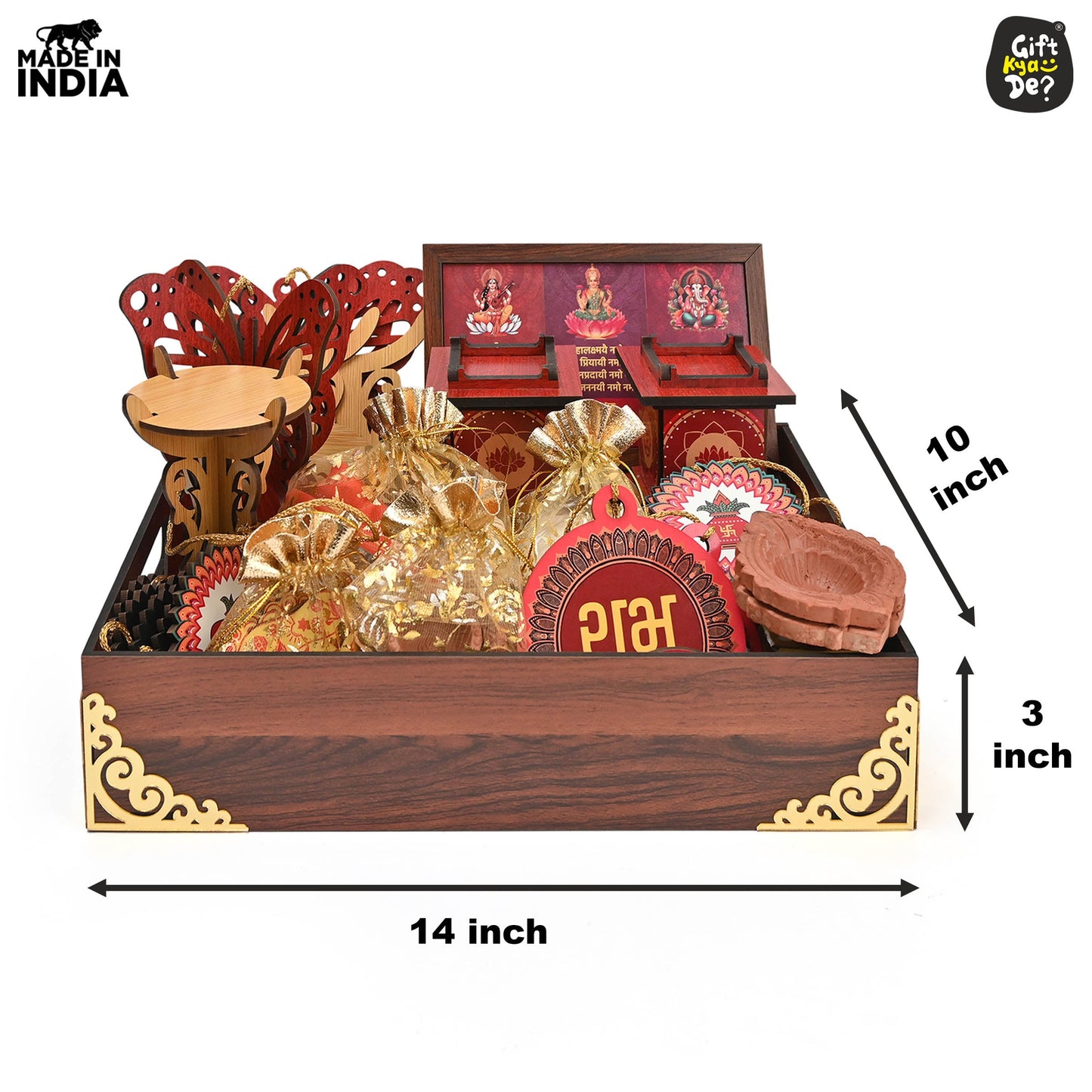 Diwali Decorations All-in-One Kit – 14 Pooja Decor Items | Diwali Hamper | Corporate Gifts