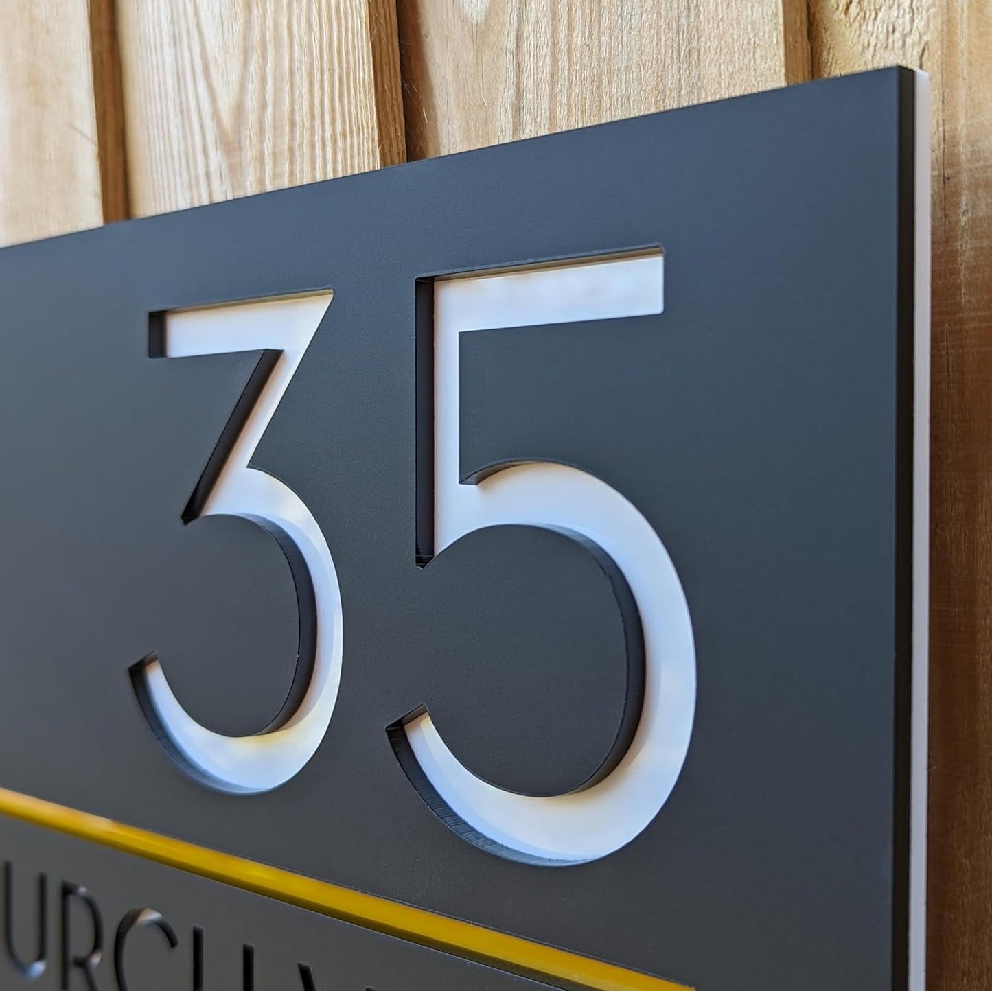 MustHome | Name Plate For Home, Office & Outdoor Entrance | 15X25 cm