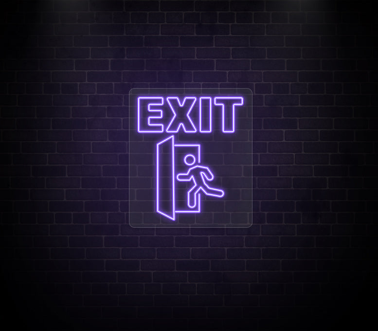 Exit Neon Sign LED Light