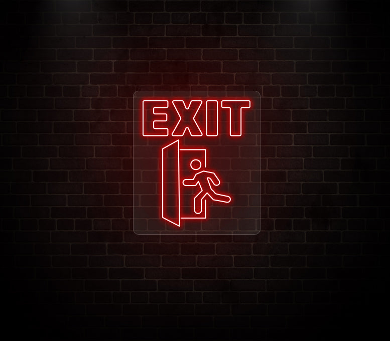 Exit Neon Sign LED Light