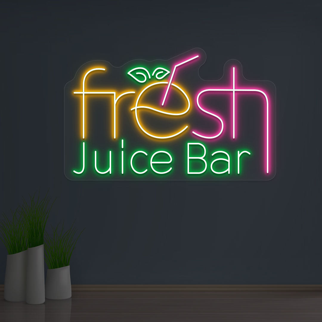 Fresh Juice Bar Neon Sign