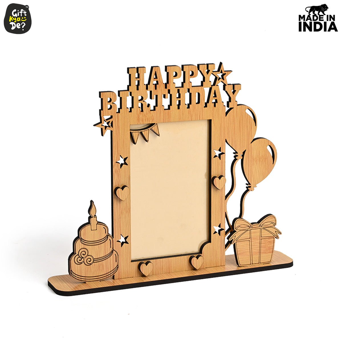 Happy Birthday Photo Frame | Birthday Gifts | Wooden Photo Frame