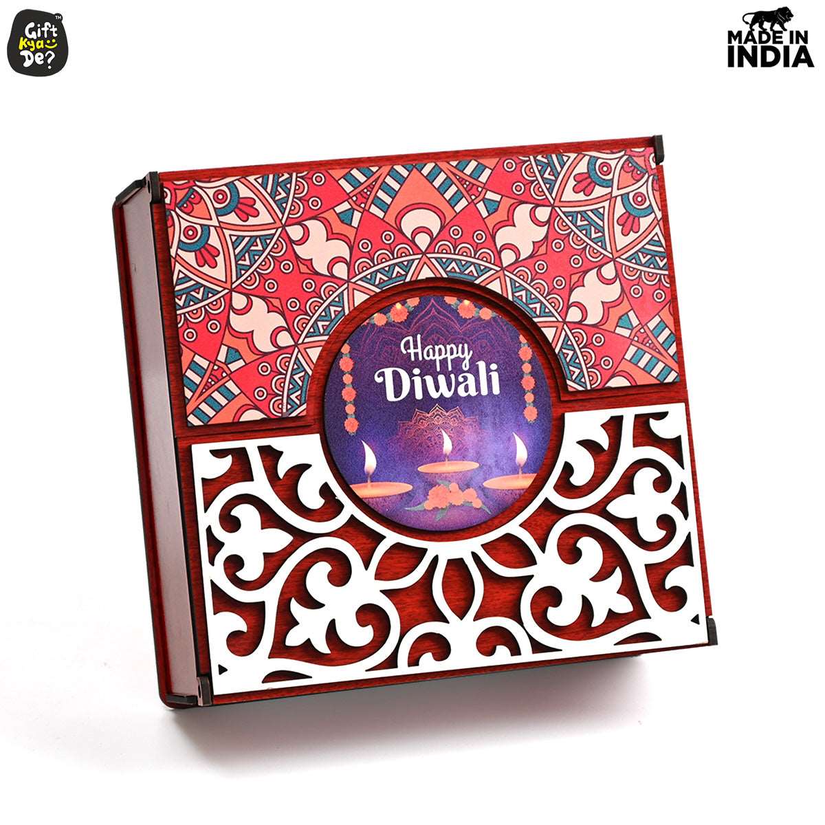 Wooden Dry Fruit Box (Empty Box) | Festive Box