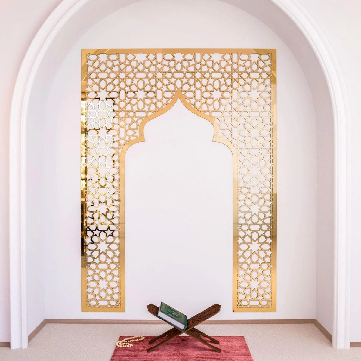 Mihrab Wooden Muslim Home Decor– Prayer Room Ideas | Islamic Wall Art