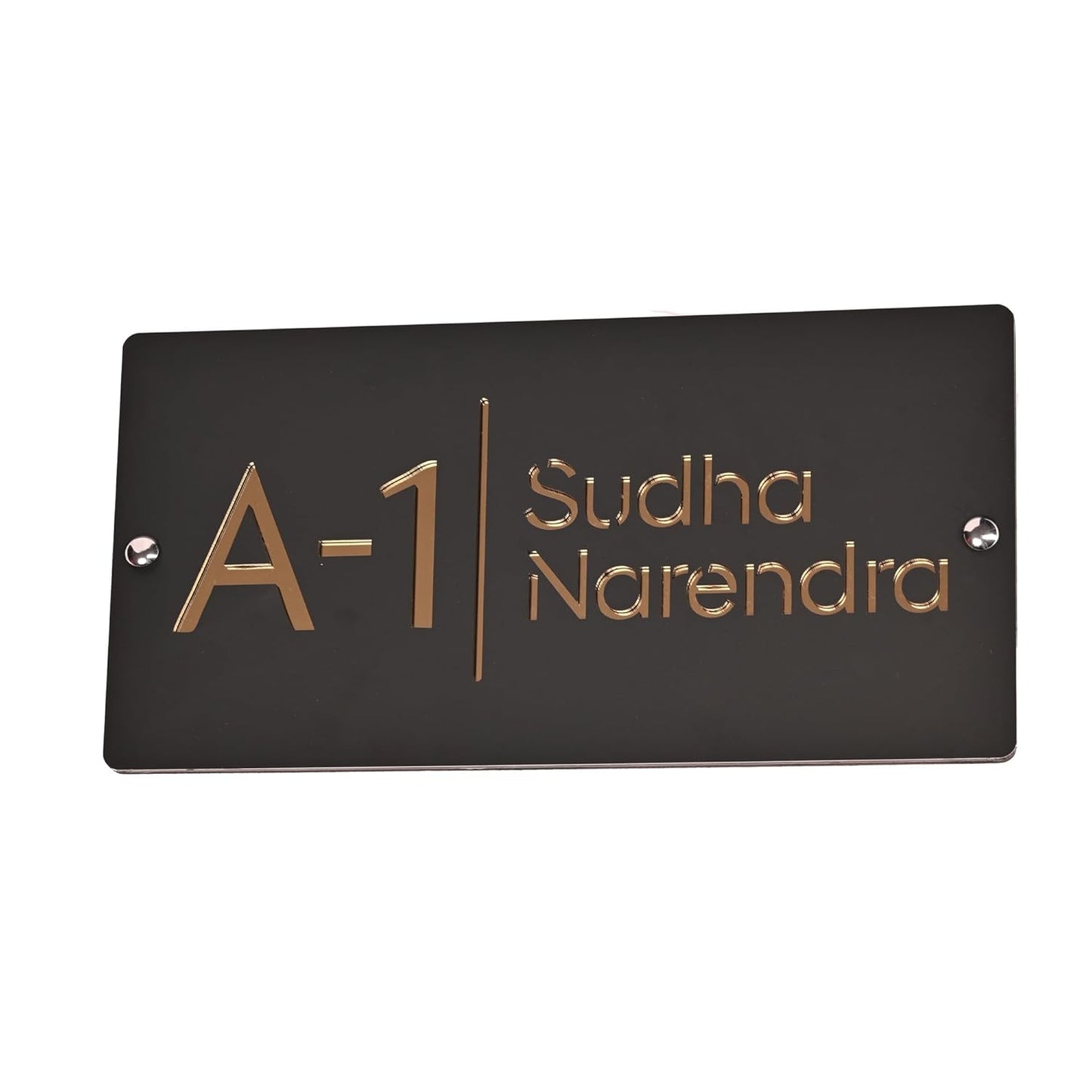 MustHome | Customized name plate for home | 15X30 cm