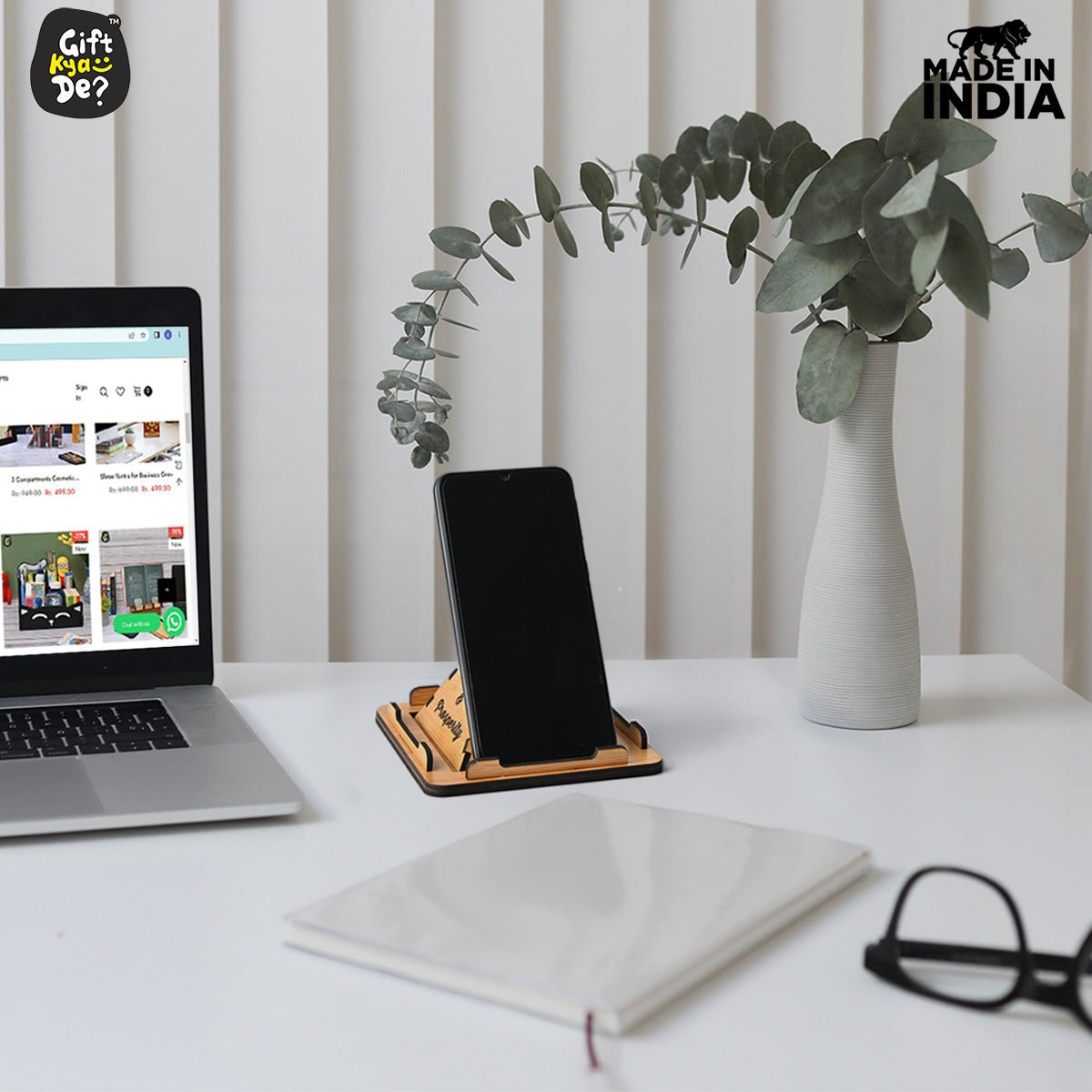 Vastu Pyramid Mobile Stand | Good Luck Vibes | Home & Office Accessories