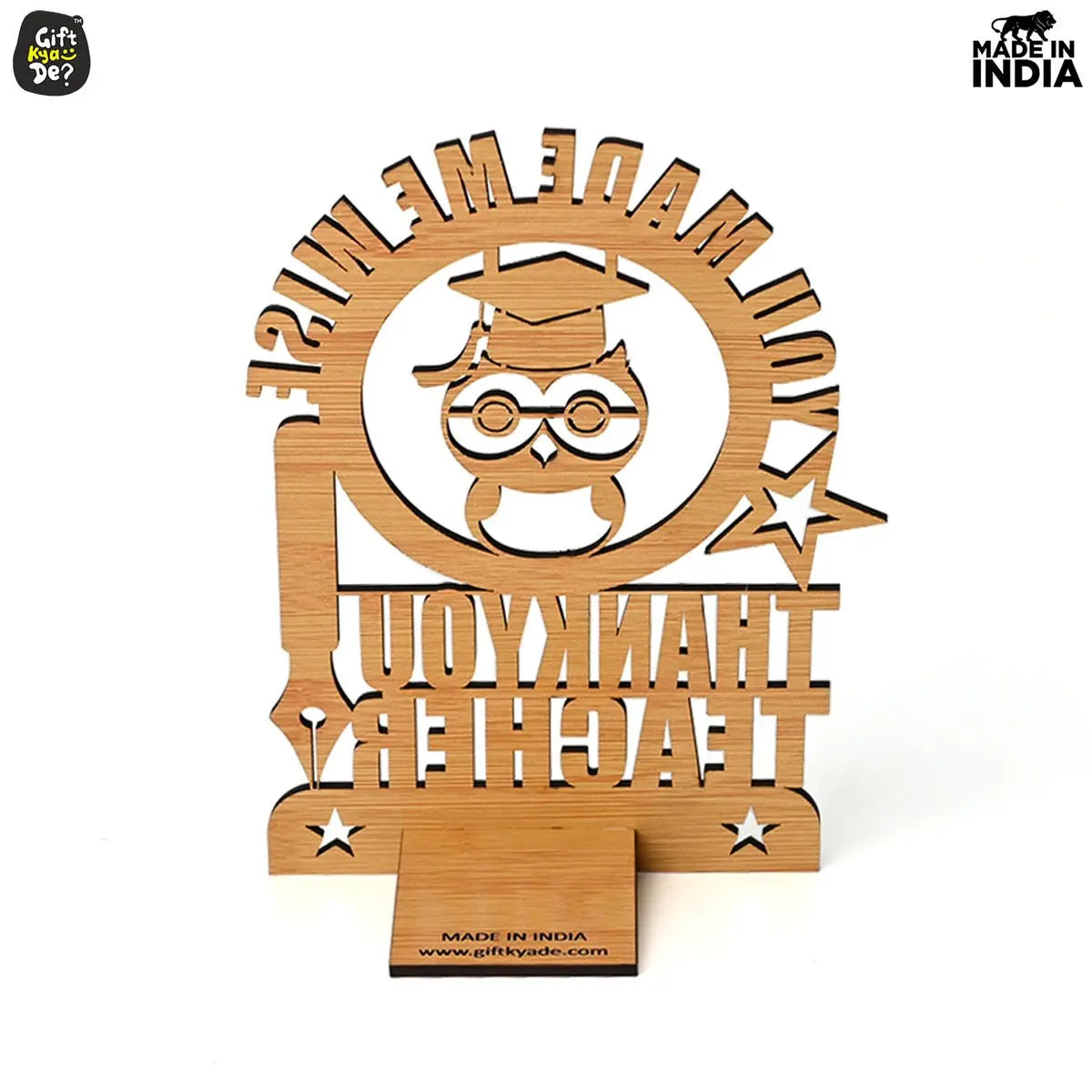 Teacher Day Wooden Decorative Table Top | Unique Teacher's Gift | Farewell Gifts