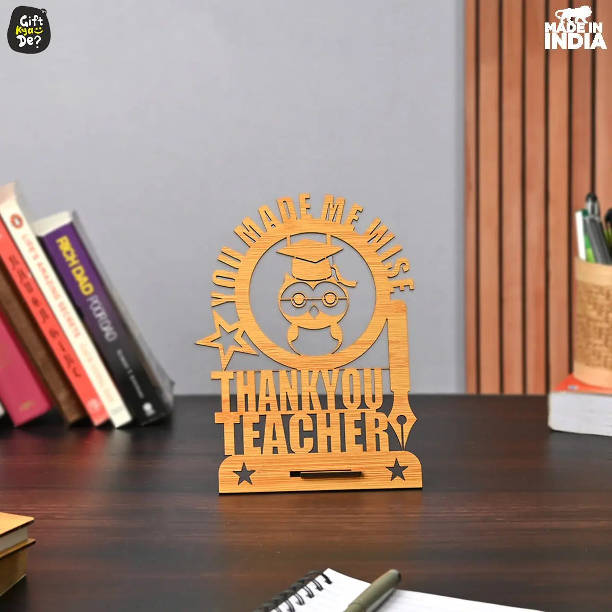 Teacher Day Wooden Decorative Table Top | Unique Teacher's Gift | Farewell Gifts
