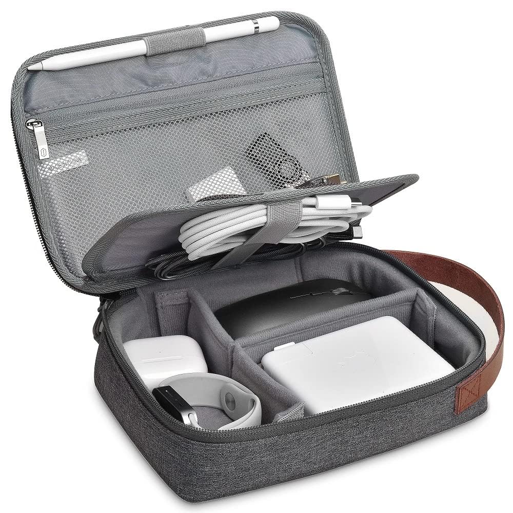 MustHome Electronics Organizer, Waterproof Travel Cable Organizer Bag|20 x 10 x 8 CM