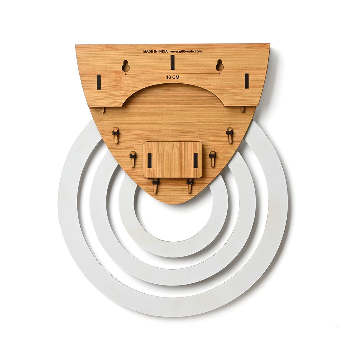 Infinite Circular Wall Calendar (Bamboo Theme) | Calendar With Clock & Diary Combo Available