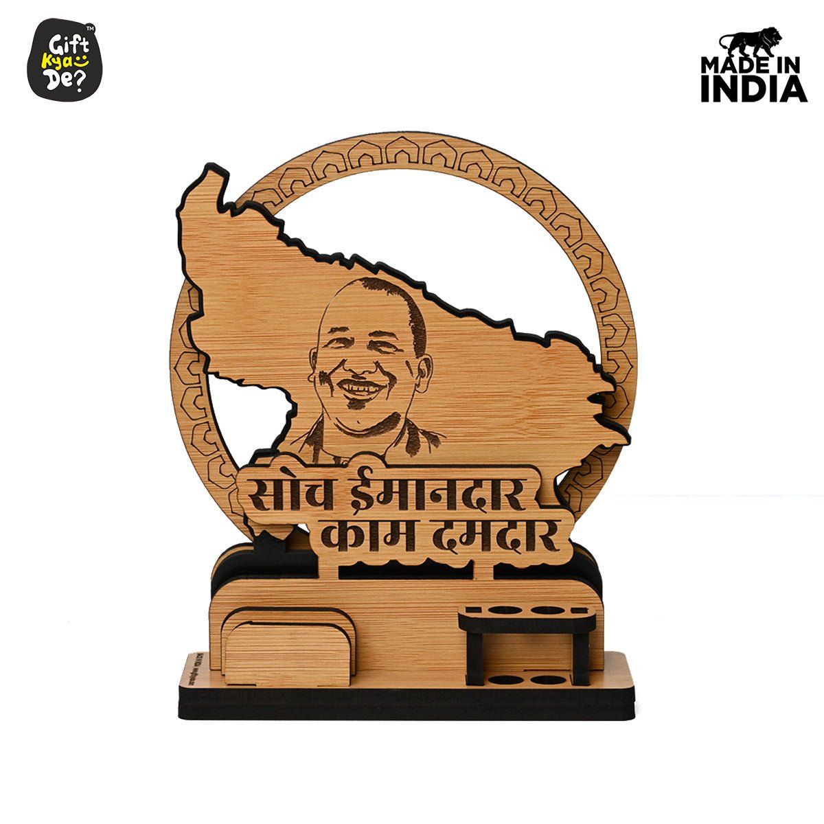 Political Pen Stand and Card Holder | Narendra Modi | Yogi Adityanath | Arvind Kejriwal | Political Leaders| Mementos