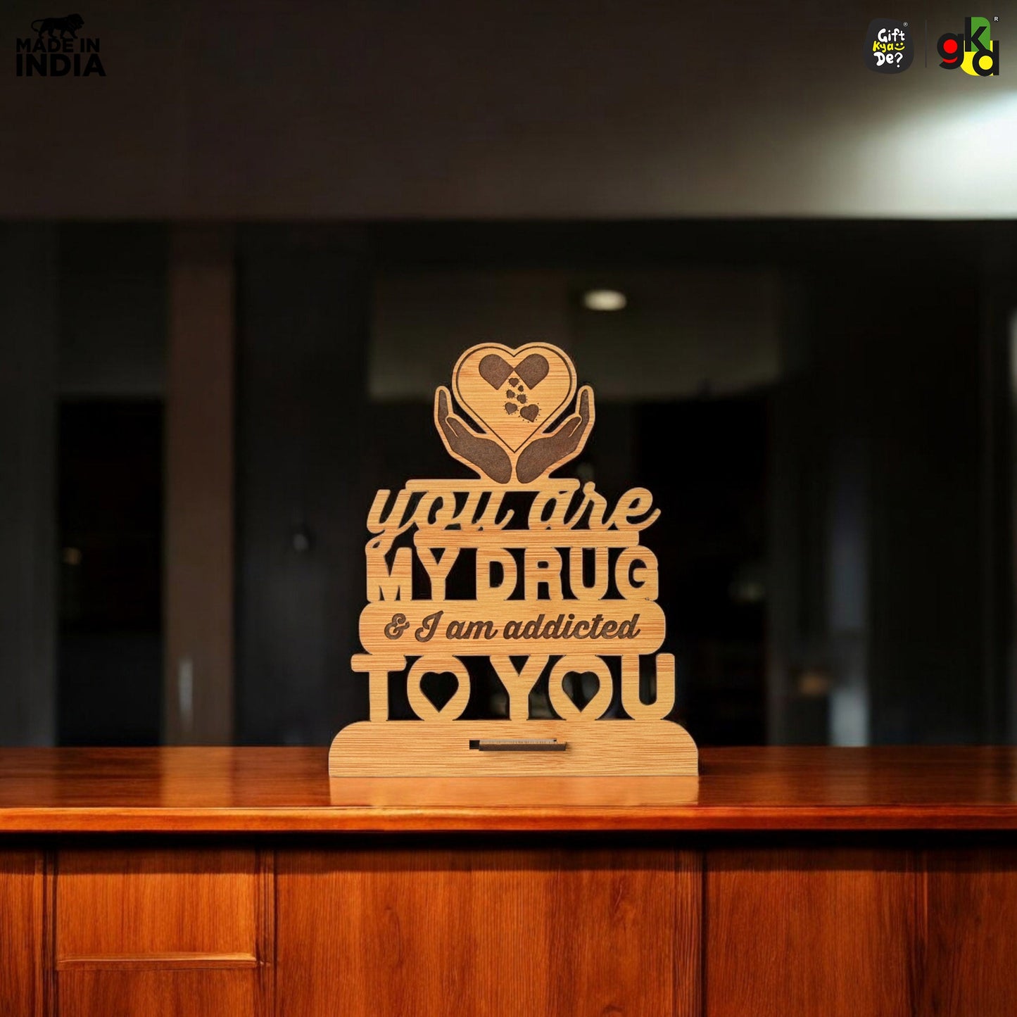 Couple Table Top With Love Quotes | Valentine Gift | Anniversary Gift | Love Message For Couple