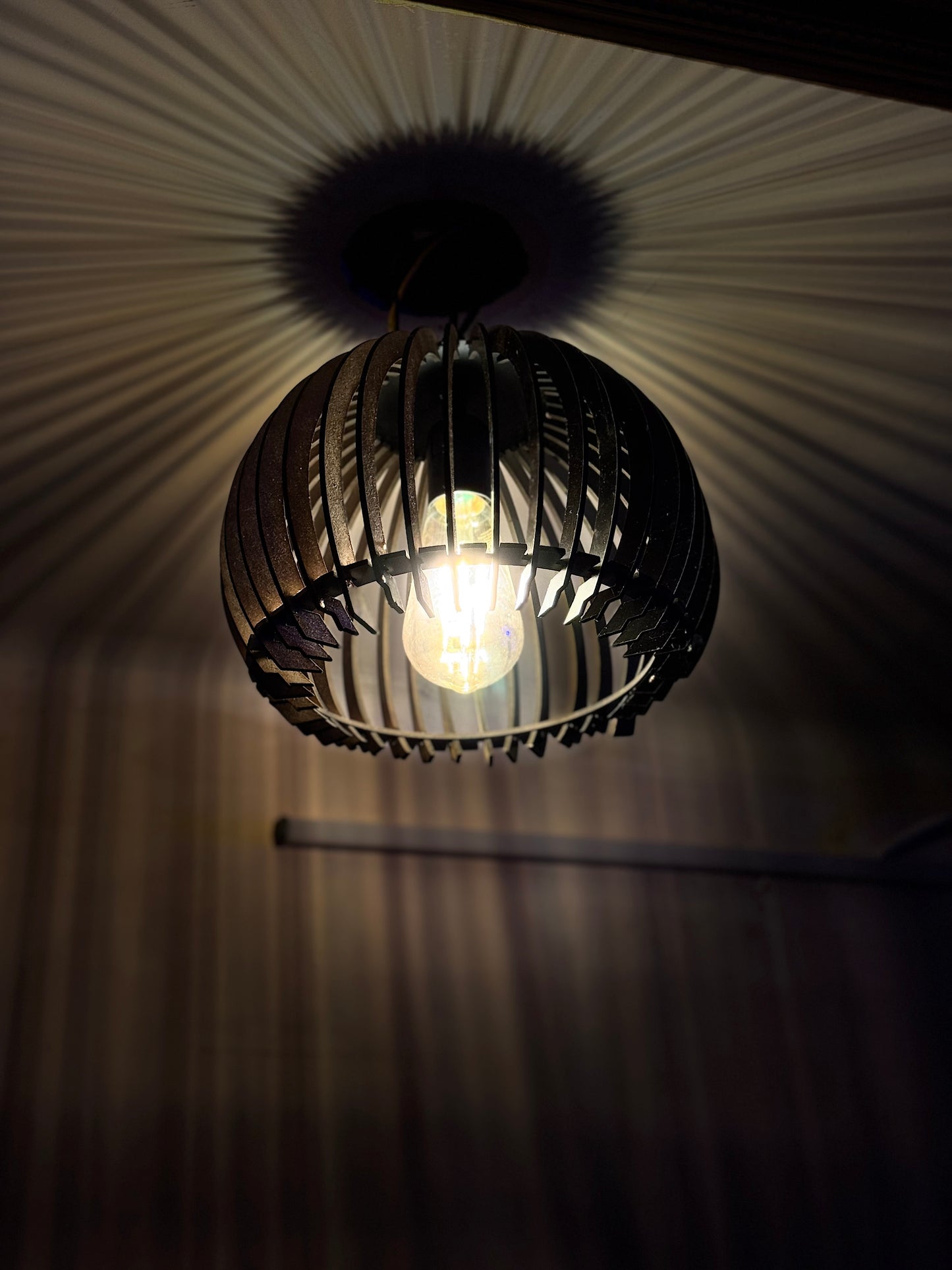 Wooden Mdf Ceiling Lamp