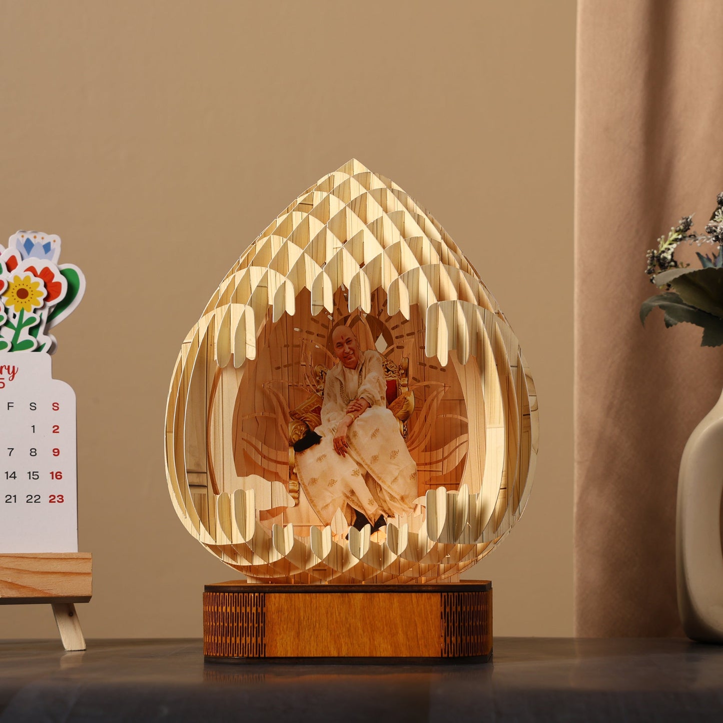 Guruji Premium and Rare Fancy GURUJI LED Night Lamp Light  Lamp for Spiritual Ambiance