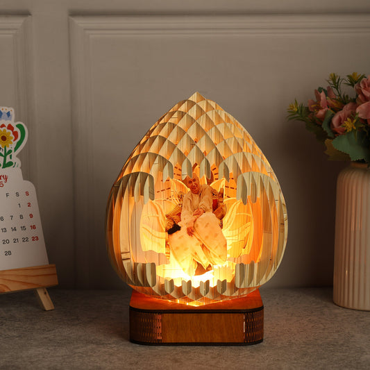 Guruji Premium and Rare Fancy GURUJI LED Night Lamp Light  Lamp for Spiritual Ambiance
