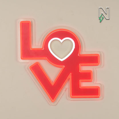 Love Neon Sign LED + Print