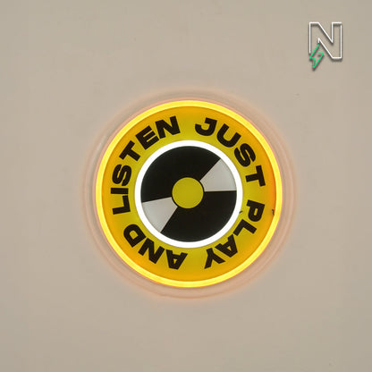 Just Play And Listen Neon Sign