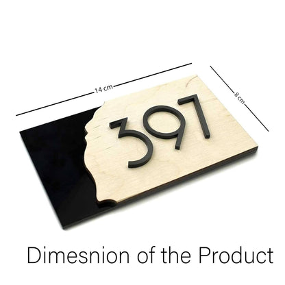 FusionEdge Home | Name plate for home entrance |30x15 cm|