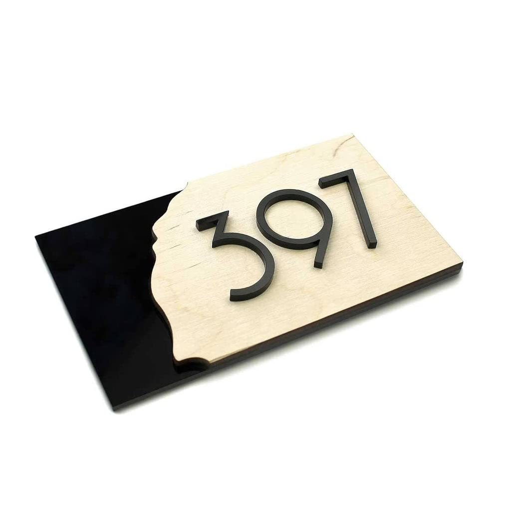 MustHome | Name plate for home entrance |30x15 cm|