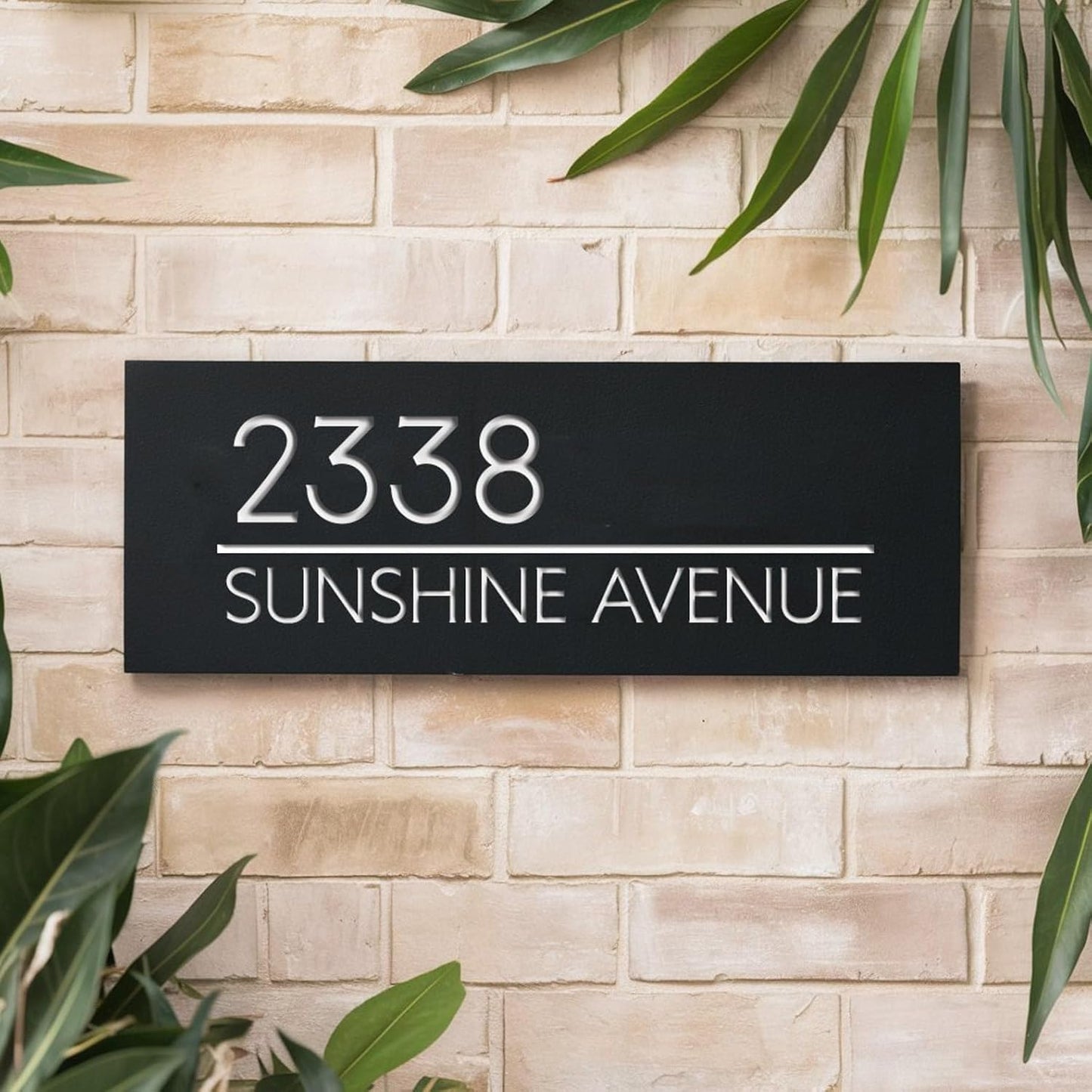 MustHome| Personalized Door Name Plate for Home Entrance |12 x 40 cm