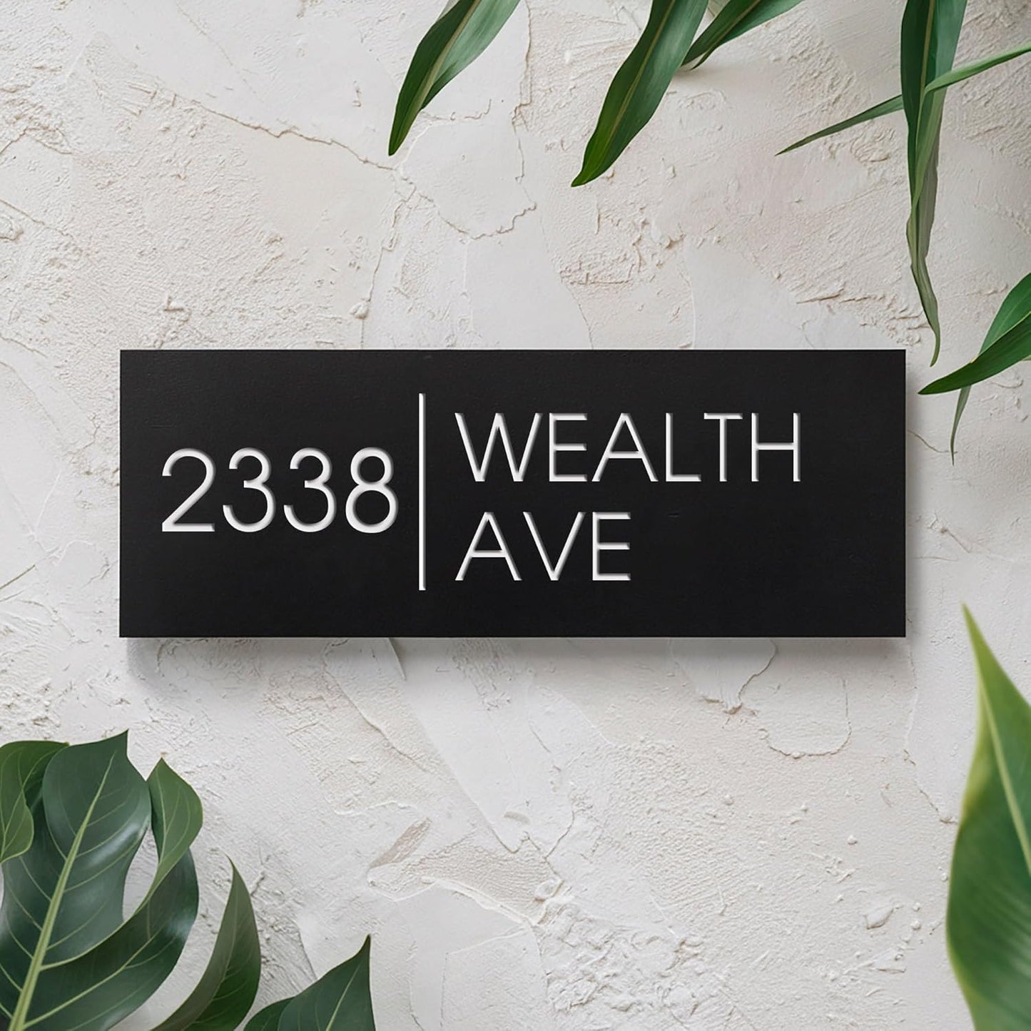 MustHome| Personalized Door Name Plate for Home Entrance |12 x 40 cm