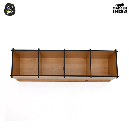 Motivational Desk Organizer | 4 Compartments | Desk Accessories