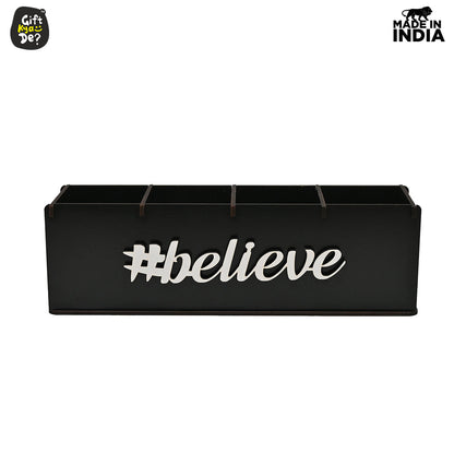 Motivational Desk Organizer | 4 Compartments | Desk Accessories