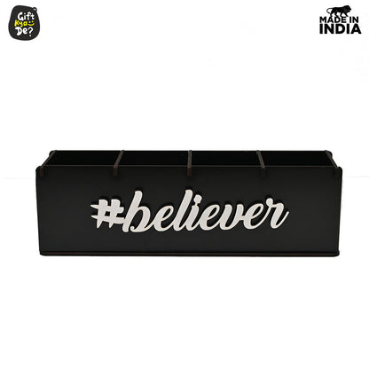 Motivational Desk Organizer | 4 Compartments | Desk Accessories