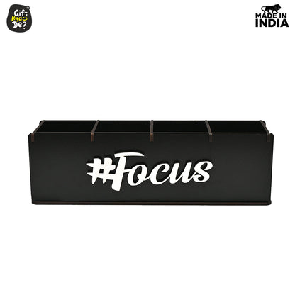 Motivational Desk Organizer | 4 Compartments | Desk Accessories