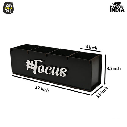 Motivational Desk Organizer | 4 Compartments | Desk Accessories