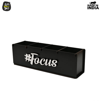 Motivational Desk Organizer | 4 Compartments | Desk Accessories