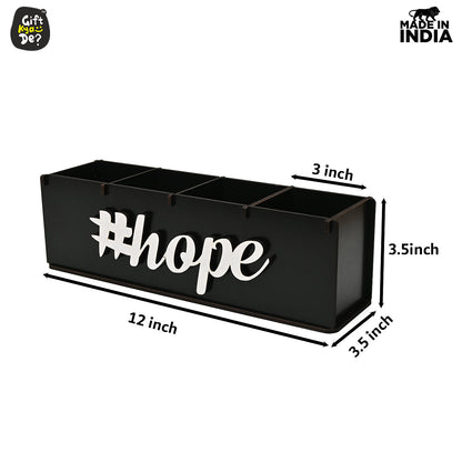 Motivational Desk Organizer | 4 Compartments | Desk Accessories