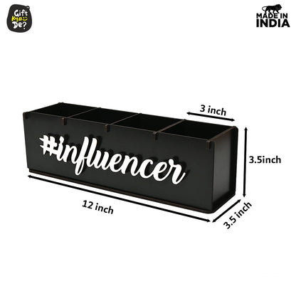 Motivational Desk Organizer | 4 Compartments | Desk Accessories