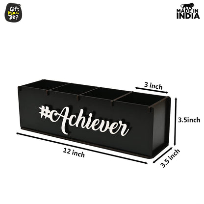 Combo Desk Organizer 4 Compartment | Pen Stand For Office Table | Stylish & Eco-Friendly
