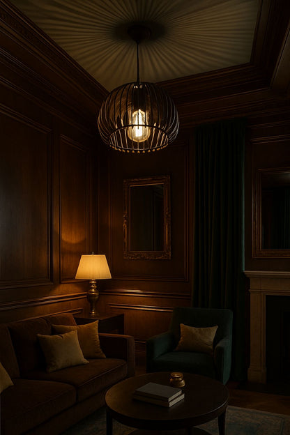 Wooden Mdf Ceiling Lamp