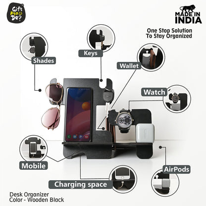 5 in 1 Personal Organizer with Mobile Stand | Best Gift for Him/Men/Boys