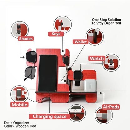 5 in 1 Personal Organizer with Mobile Stand | Best Gift for Him/Men/Boys