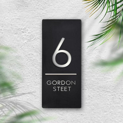 MustHome |Personalized Door Name Plate for Home Entrance | 12 x 40 cm
