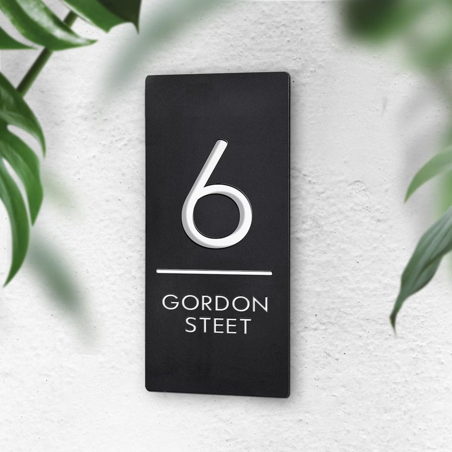 MustHome |Personalized Door Name Plate for Home Entrance | 12 x 40 cm